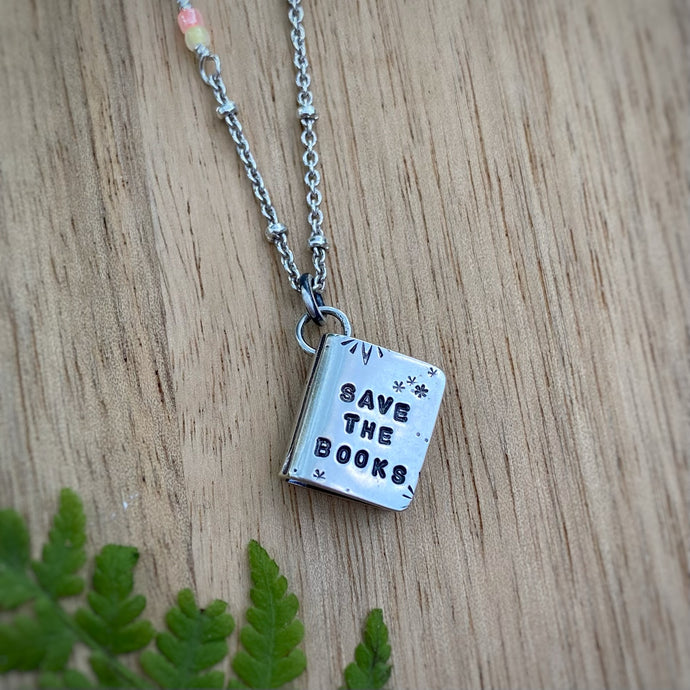 Save the Books {Pastel Beads} Necklace / 18”