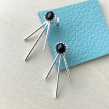 Load image into Gallery viewer, Black Onyx Trident Luxe Ear Jackets / Made to Order