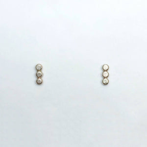 Bubble Bar Studs / Gold Filled / Made to Order