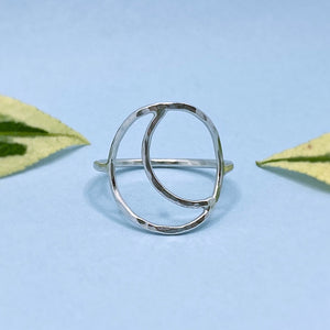 Hollow Moon Ring / Made to Order