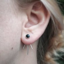 Load image into Gallery viewer, Black Onyx Trident Luxe Ear Jackets / Made to Order