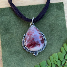 Load image into Gallery viewer, Thulite Teardrop Statement Choker Pendant