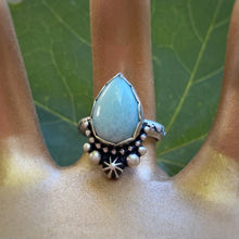 Load image into Gallery viewer, Larimar Statement Ring / Size 6.5