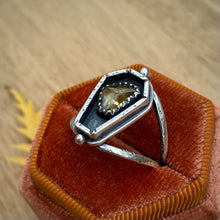 Load image into Gallery viewer, Citrine Coffin Ring / Size 9.75