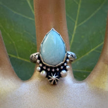 Load image into Gallery viewer, Larimar Statement Ring / Size 6.5