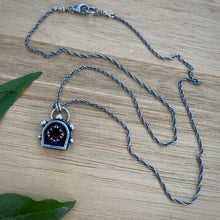Load image into Gallery viewer, Garnet Lantern Shadowbox Necklace / 18”