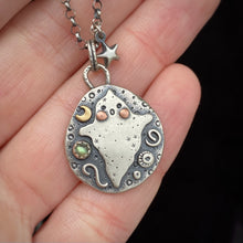 Load image into Gallery viewer, Labradorite Ghostie Pendant Necklace / 19”