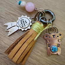 Load image into Gallery viewer, Sandy the Bear Turquoise Copper Charm