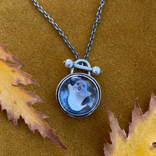 Load image into Gallery viewer, Trapped Ghostie Toggle Necklace {Mustard} / Choose Your Chain Length!
