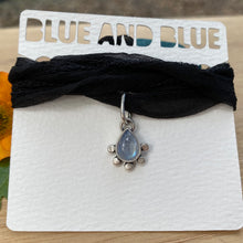 Load image into Gallery viewer, Rainbow Moonstone Dotty Silk Choker