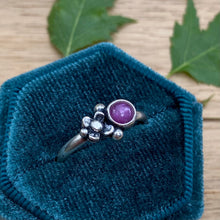 Load image into Gallery viewer, Pink Sapphire Flower Ring / Size 8