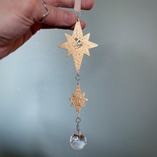 Load image into Gallery viewer, Brass Starry Suncatcher {E}