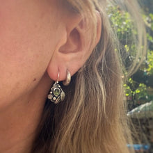 Load image into Gallery viewer, Peridot &amp; Peach Moonstone Drop Earrings