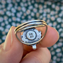 Load image into Gallery viewer, Evil Eye Millefiori Glass Ring / Size 8.75