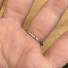 Load image into Gallery viewer, Stamped Eye Stacker Ring / Size 8