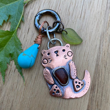 Load image into Gallery viewer, Rusty the Otter Jumbo Copper Charm