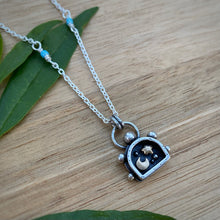 Load image into Gallery viewer, Moon &amp; Star Lantern Shadowbox Necklace / 19”