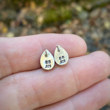 Load image into Gallery viewer, Kingman Turquoise Teardrop Stud Earrings