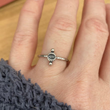 Load image into Gallery viewer, Stamped Eye Stacker Ring / Size 8