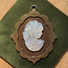 Load image into Gallery viewer, Mother of Pearl Cameo Copper &amp; Brass Wall Hanging {A}