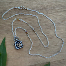 Load image into Gallery viewer, Moon &amp; Star Lantern Shadowbox Necklace / 20”