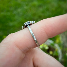 Load image into Gallery viewer, Layered Silver Eye Ring / Size 7