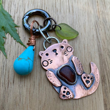 Load image into Gallery viewer, Rusty the Otter Jumbo Copper Charm