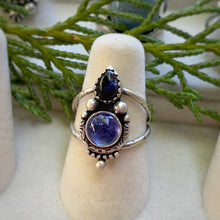 Load image into Gallery viewer, Iolite &amp; Tanzanite Statement Ring / Size 5.75