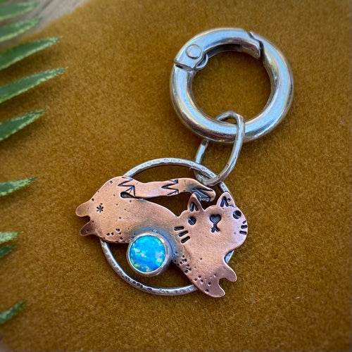 Ariana the Kitty Copper Charm