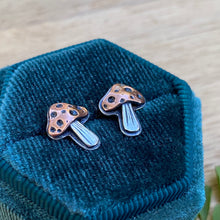 Load image into Gallery viewer, Mixed Metal Mushie Stud Earrings {B}