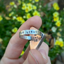 Load image into Gallery viewer, Rutilated Quartz &amp; Turquoise Mountain Ring / Size 9