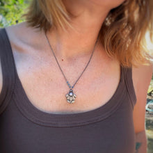 Load image into Gallery viewer, Tibetan Turquoise Coneflower Necklace / 18”