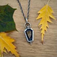 Load image into Gallery viewer, Citrine Coffin Necklace / 19”