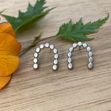 Load image into Gallery viewer, Dotted Arch Stud Earrings {A}