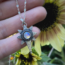 Load image into Gallery viewer, Stardust Necklace - Rainbow Moonstone / 18” / Made to Order