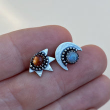 Load image into Gallery viewer, Sun &amp; Moon Studs / Made to Order