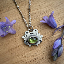 Load image into Gallery viewer, Myles, the Peridot Frog Necklace / 20”