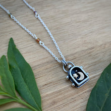Load image into Gallery viewer, Moon &amp; Star Lantern Shadowbox Necklace / 20”