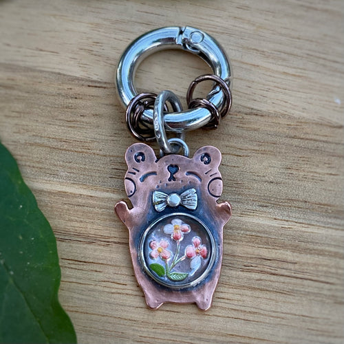 Susie the Bear Copper Charm