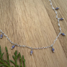 Load image into Gallery viewer, Tanzanite Beaded Choker Necklace / 15”-16.5”