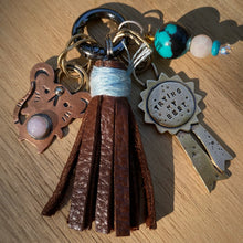 Load image into Gallery viewer, Walter the Mouse Pink Opal Copper Charm