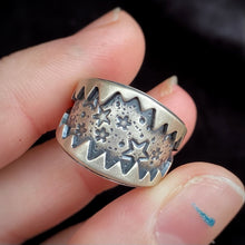 Load image into Gallery viewer, Big Bite Wide Band Ring / Size 7 - 7.5