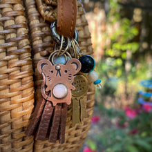Load image into Gallery viewer, Walter the Mouse Pink Opal Copper Charm