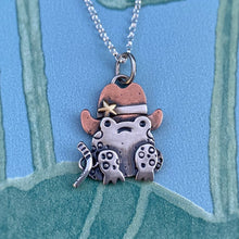 Load image into Gallery viewer, “The Sheriff” Frog Necklace / Choose Your Own Chain Length!