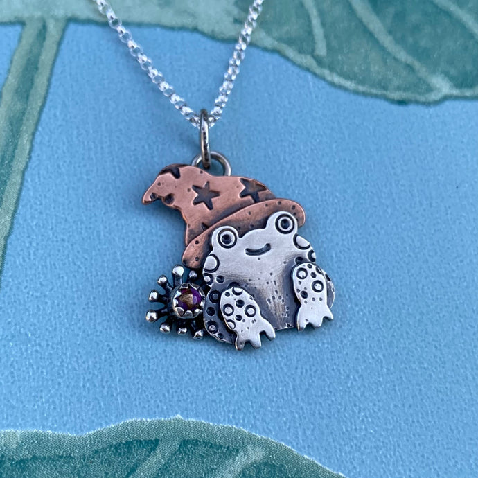 “The Wizard” Frog Necklace / Choose Your Own Chain Length!