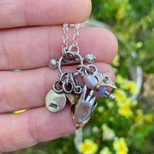 Load image into Gallery viewer, Sunstone Peace Charm Necklace / 20”