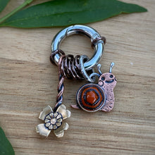 Load image into Gallery viewer, Benny the Snail Copper Charm