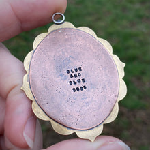 Load image into Gallery viewer, Mother of Pearl Cameo Copper &amp; Brass Wall Hanging {A}
