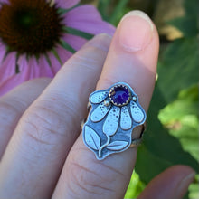Load image into Gallery viewer, Amethyst Coneflower Ring / Size 7