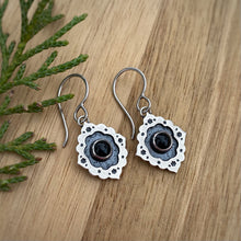 Load image into Gallery viewer, Onyx Ornate Frame Earrings